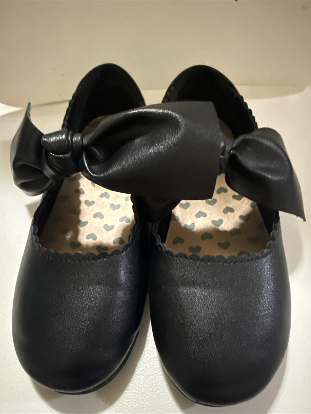 Dreams Pairs Girls Black Bow Mary Jane Ballet Shoes Size 10